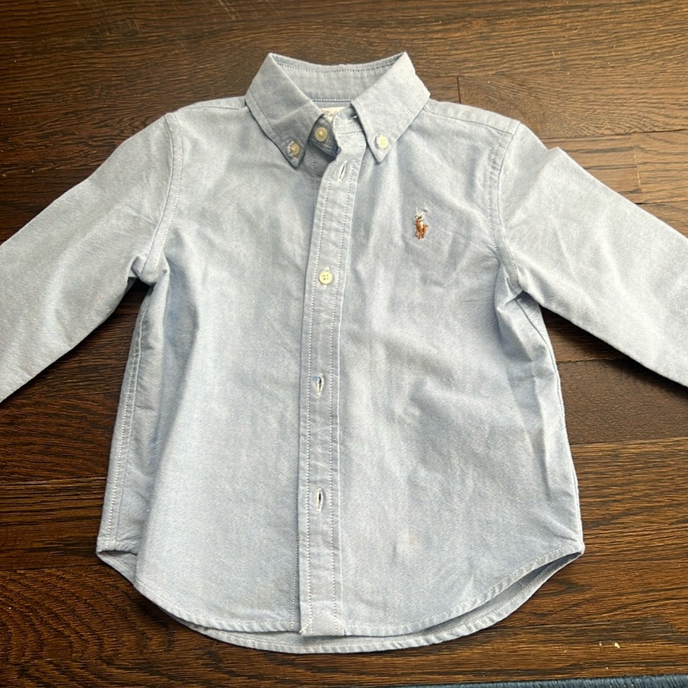 Ralph Lauren cotton chambray button down - 24 month